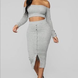 New Fashion Nova 2 piece skirt set